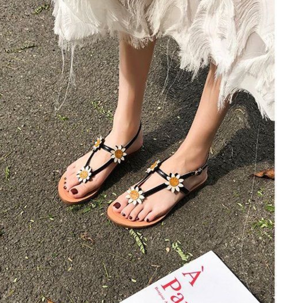 NEW Flower Sandals - Picture 2 of 3
